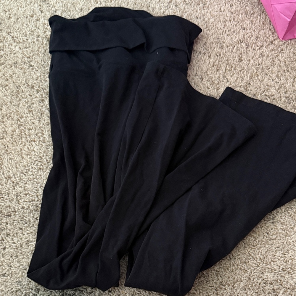 Offline Black Women's Foldover Flare Pants